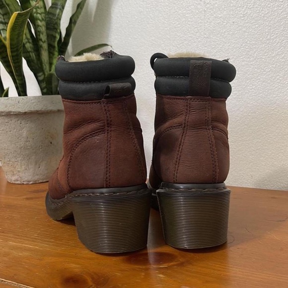 Rare vintage brown heeled dr martens Sylvia boots - Picture 4 of 5